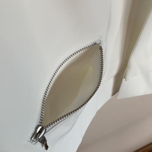 Oversized Blazer Nordstrom Fully Lined cream Blazer Jacket Zipper Pocket… - Picture 10 of 13